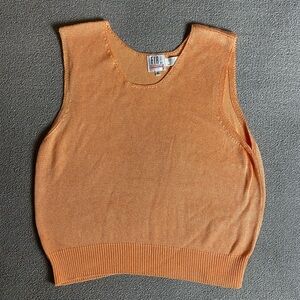 Vintage FIA Italia Handloomed Sleevless Top RARE Apricot Color Y2K 2000s Vintage